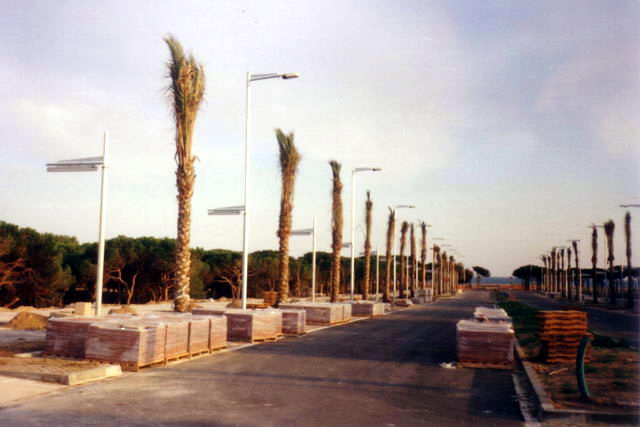 Avenida del mar de Gavà Mar en construcción (1998)